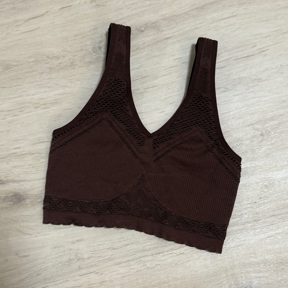 Aerie Brown Seamless Bra Top